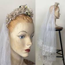 Vintage Wax Wedding Crown