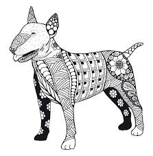 kostenloses ausmalbild hund pitbull die gratis mandala malvorlage einfach ausdrucken und ausmalen bull terrier art bull terrier dog bull terrier