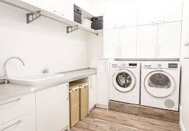 We really admire the bathroom laundry room's material choice. The Best Laundry Room Designs For Busy Homeowners In Tallahassee
