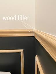Chair rail and boxes with a side of oak newel post. Diy Wainscoting Applied Molding Boxes Remington Avenue