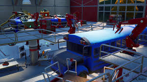 Please give credit if using it. Fnassist News Leaks On Twitter The New Upcoming Fortnite Battle Bus Is Currently Being Created Inside The Stark Industries Hangar Iron Man Appears To Be Heavily Upgrading The Existing Buses
