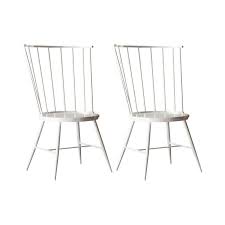Vecchia Metal Slat Back Side Chair In 2020 Metal Dining Chairs Dining Chairs Side Chairs