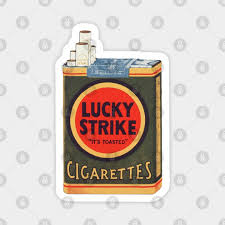 Each cigarette contains 10 mg of tar and 0.8 mg of nicotine and has unique gourmet flavor and distinguished aroma. Vintage Lucky Strike Cigarette Packet Lucky Strike Cigarettes Magnet Teepublic