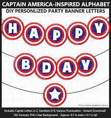 See more ideas about happy birthday, happy birthday lettering, birthday letters. Captain America Inspired Banner Letters