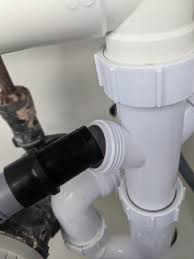 A safer alternative is to make a temporary drain connection by hooking the drain hose over the rim of the sink and clamping it in place. Having Trouble Connecting A Washing Machine Drain Hose To The Waste Pipe Under The Sink Its 30mm What Connector Should I Use Askaplumber