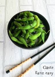 Edamame Mit Meersalzflocken Edamame Rezepte Edamame Asiatische Vorspeisen