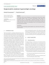 Pelvic laparoscopy is a surgical procedure involving an instrument called a laparoscope. Pdf Surgical Pelvic Anatomy In Gynecologic Oncology