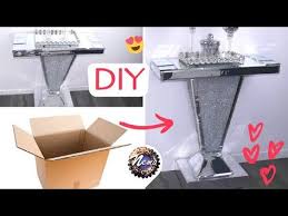 Diyصنع طاولة و مرآة لمدخل لمدخل البيت جد راقية من الكارطون Youtube In 2020 Diy Diy Projects Convenience Store Products