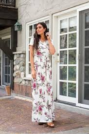 Sydney Maxi Wrap Dress In White Floral Maxi Wrap Dress Dresses Wrap Dress