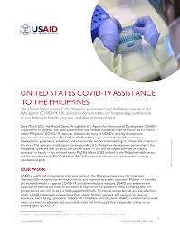 United States Covid 19 Assistance To The Philippines Philippines U S Agency For International Development