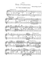 Sea Pictures Op 37 Elgar Edward Imslp Petrucci Music Library Free Public Domain Sheet Music Sheet Music Sheet Music Pdf Sea Pictures