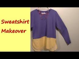 Get the best deals on diy sweatshirt and save up to 70% off at poshmark now! Sweatshirt Makeover No 1 Adding A Shirt Tail Youtube Sweatshirt Makeover Shirt Tail Diy Sweatshirt Refashion