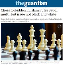 If it is played without gambling then there is a difference of opinion in its prohibition. Top Saudi Cleric Calls For Ban On Chess Chessbase