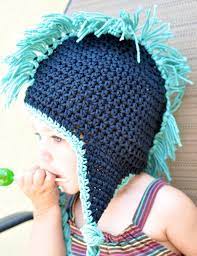 Crochet Mohawk Beanie With Earflaps Green And Yellow Etsy Crochet Funny Hat Crochet Crochet Mohawk