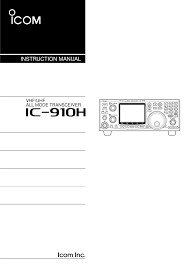 Ic 910h Amature Scanning Transceiver User Manual Ic 910h_2