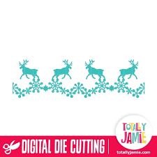 Download Reindeer Snowflake Border Totallyjamie Svg Cut Files Graphic Sets Clip Arts