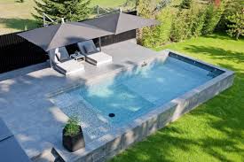 Piscine Lareduc Com Photos Piscine Semi Enterr C3 A9e En B C3 A9ton 1 Jpg Piscine Hors Sol Petite Piscine Piscine Terasse