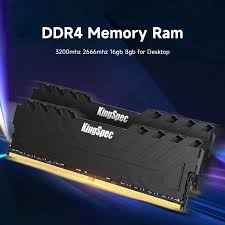 Ram KingSpec Heatsink Black 8GB DDR4 3200MHz Black - Kingspec