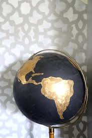 Diy Black Gold Globe Gold Globe Globe Diy Black Decor