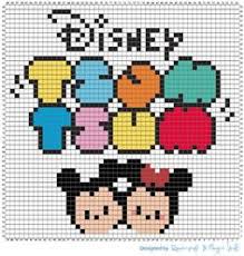 Tsum Tsum Squares Punto De Cruz Disney Punto De Cruz Angelitos Punto De Cruz
