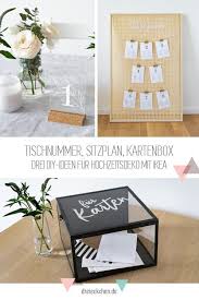 Diy Und Deko Ideen Zur Hochzeit Mit Ikea Sitzordnung Tisch Nummern Und Briefe Box Dreimalanders Ikea Hochzeit Hochzeitsdeko Ideen Fur Die Hochzeit