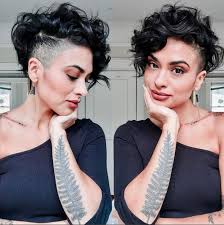 But for a few people, their hair actually changes shape and. Keep It Long And Curly On One Side With An Undercut On The Other Side Hair Styles Short Hair Styles Haircuts For Curly Hair