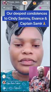 Condolences to Cindy Sammy and Family