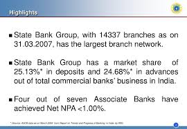 State bank of india, a financial powerhouse, provides banking services like saving account, fixed deposits, personal loans, education loan, sme loans, agricultural banking, etc. Ppt State Bank Group Powerpoint Presentation Free Download Id 3708713