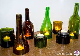 Wir sind nach wie vor sehr zufrieden mit den flaschen. Upcycling Anleitung Kerzenstander Aus Glasflaschen Selbermachen Diy