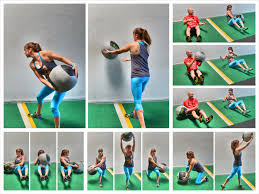 Squat down, and on the ascent, jump your left foot onto. 18 Med Ball Exercises Redefining Strength
