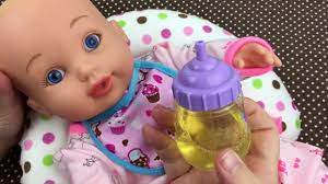 Feeding Waterbabies Special Delivery Baby Doll Baby Alive Apple Doll Juice Youtube