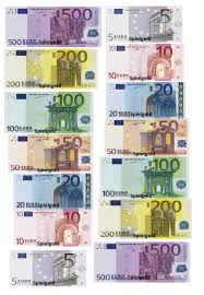 Convert 1 euro to russian ruble. Druckvorlage Alle Euroscheine Und Munzen Als Spielgeld Euro