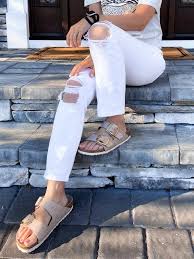 Birkenstock Arizona Big Buckle Washed Metallic Rose Gold Pin On Everyday Style