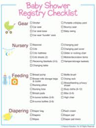 Baby Shower Games Free Printables Baby Shower Registry Checklist Baby Shower Registry Shower Registry