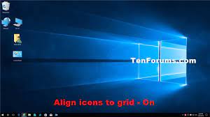 This tutorial explains how to overlay resizable grid on screen. Turn On Or Off Align Desktop Icons To Grid In Windows 10 Tutorials