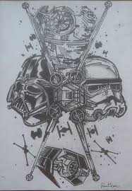 Star Wars Drawing By Robert Rose Star Wars Drawings Drawings Star Wars Artwork