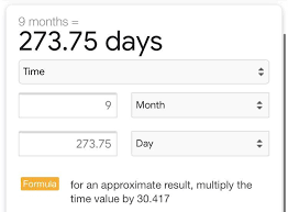 75 mo to y conversion. Convert 9 Months Into Days Brainly Com