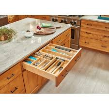 Rev A Shelf 4wtcd 30sc 1 Natural Maple 4wtcd Series 30 Inch Two Tier Cutlery Drawer Organizer With Full Extension Slides And Blumotion Soft Close Home Kitchens Kitchen Style New Kitchen