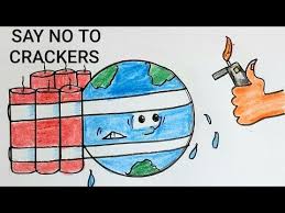 Say No To Crackers Drawing Pollution Free Diwali Drawing Ecofriendly Diwali Drawing Poster Youtube Diwali Drawing Birthday Poster Diy Diwali Poster