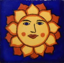 25 pcs Talavera Mexican Hand Painted Tile Folk Art Tile 2X2 2-12