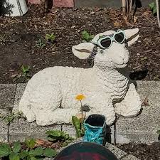 I Wear My Sunglasses At Night Schaf Sheep Sunglasses Sonnenbrille Heartglasses Herzsonnenbrille Gartendeko Ga Outdoor Decor Garden Sculpture Instagram