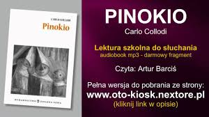 Pinokio Carlo Collodi Lektura Szkolna Do Sluchania Audiobook Mp3 Youtube
