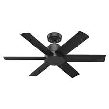 | hunter fan 52 in casual new bronze outdoor ceiling fan with pull chain 5 blades. Hunter Kennicott 44 Matte Black Indoor Outdoor Ceiling Fan At Menards