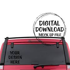 Car Decal Mock Up Mockups Decals Vinyl Print Printable Digital Mockupsolutions Mocking Display Mockup Vinyl
