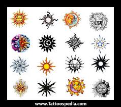 Our website provides the visitors with some great latest colorful sun and half moon. 12 Hippie Sun Tattoo Designs