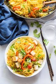Singapore Noodles For The Love Of Food In 2019 Asian Stir Fry Fried Rice Noodles Pan Fried Tofu
