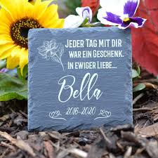 Tullun Individueller Personalisiert Tiergrabstein Schiefer Gedenkstein Fur Hund Katze Und Andere Haustiere Grosse 1 Gedenksteine Haustier Erinnerung Gedenken