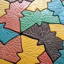 Butterfly Stepping Stone Mold Concrete Cement Mould Abs Garden Path Diy Stone Molds Concrete Molds Decorative Pebbles