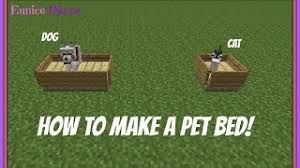 Doggy talents mod 1.16.5/1.15.2 adds a slew of new abilities for wolves/dogs in minecraft. Minecraft How To Make A Bed Of Cat Or Dog Decor Youtube