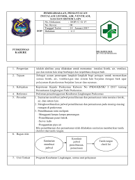 1.5 log sheet atau report sheet peralatan instalasi pencahayaan. 8 5 1 2 Sop Pemeliharaan Pemantauan Instalasi Listrik Air Ventilasi Gas Dan Sistem Lain